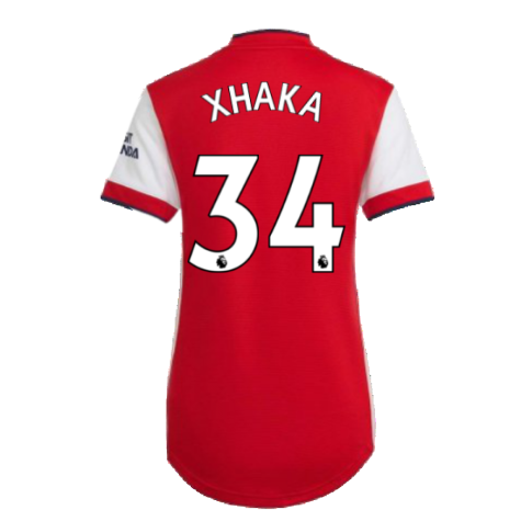 Arsenal 2021-2022 Home Shirt (Ladies) (XHAKA 34)