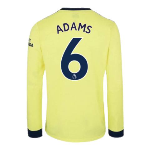 Arsenal 2021-2022 Long Sleeve Away Shirt (ADAMS 6)