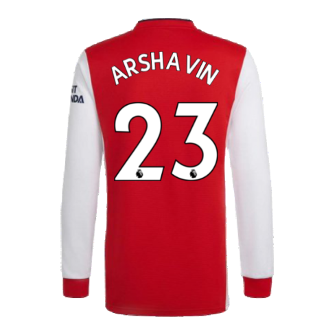 Arsenal 2021-2022 Long Sleeve Home Shirt (ARSHAVIN 23)