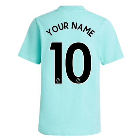 Arsenal 2021-2022 Training Tee (Acid Mint) (Your Name)