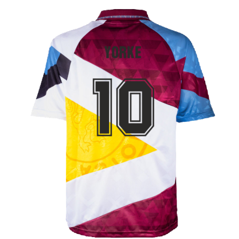 Aston Villa 1990 Mash Up Retro Football Shirt (Yorke 10)