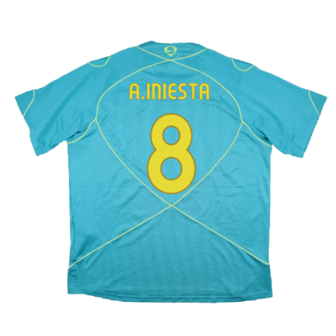 Barcelona 2007-08 Nike Training Shirt (XL) (Excellent) (A.Iniesta 8)