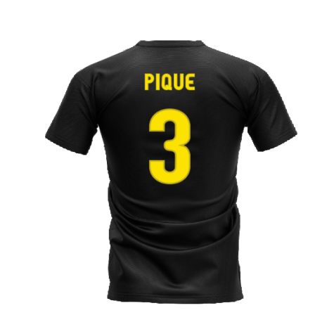 Barcelona 2008-2009 Retro Shirt T-shirt (Black) (Pique 3)