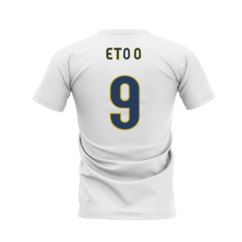 Barcelona 2008-2009 Retro Shirt T-shirt (White) (Eto O 9)