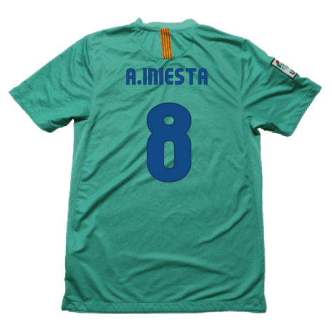 Barcelona 2010-11 Away Shirt (S) (Good) (A.Iniesta 8)