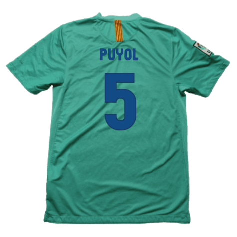 Barcelona 2010-11 Away Shirt (S) (Good) (Puyol 5)