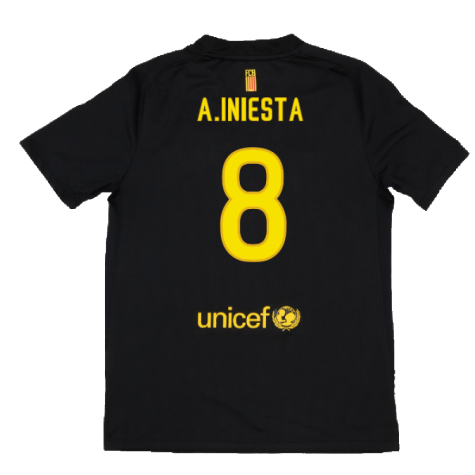 Barcelona 2011-12 Away Shirt (XL) (Mint) (A.Iniesta 8)