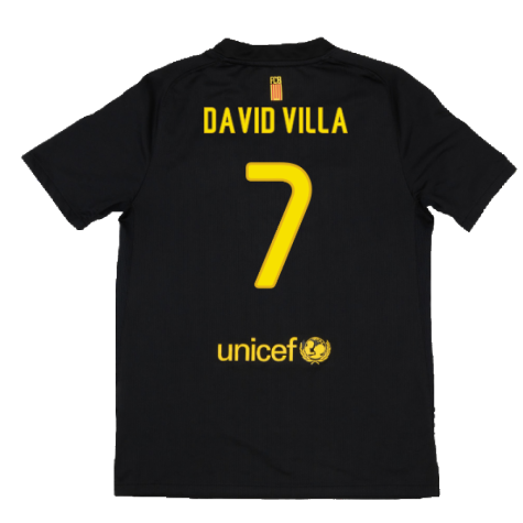 Barcelona 2011-12 Away Shirt (XL) (Mint) (David Villa 7)