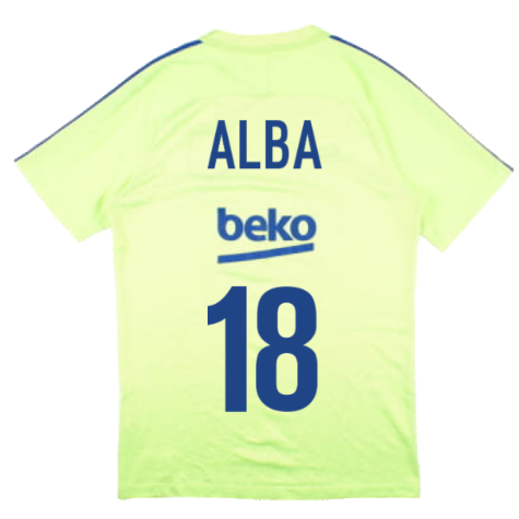 Barcelona 2016-17 Nike Training Shirt (S) (Alba 18) (Good)