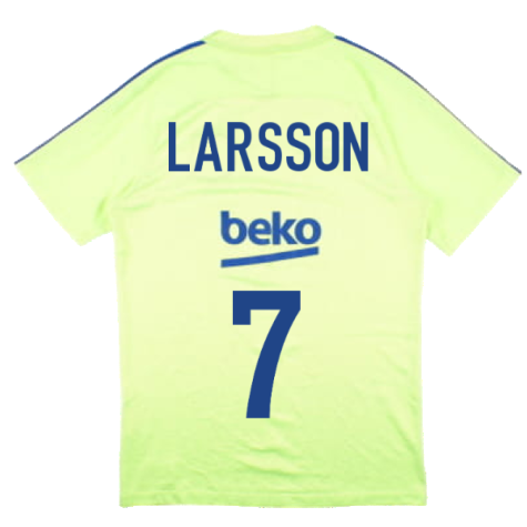 Barcelona 2016-17 Nike Training Shirt (S) (Larsson 7) (Good)