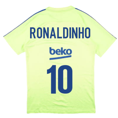 Barcelona 2016-17 Nike Training Shirt (S) (Ronaldinho 10) (Good)