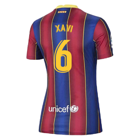 Barcelona 2020-21 Home Shirt (Womens) (Large 16-18) (Excellent) (XAVI 6)