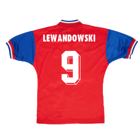 Bayern Munich 1993-95 Home Shirt (S) (Very Good) (Lewandowski 9)