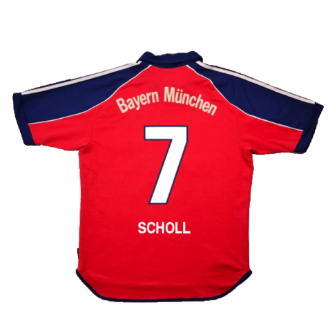 Bayern Munich 1999-01 Home Shirt (Excellent) (Scholl 7)