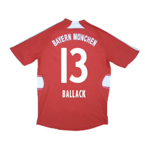 Bayern Munich 2007-09 Home Shirt (M) (Fair) (Ballack 13)