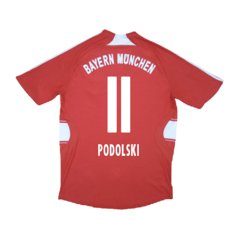 Bayern Munich 2007-09 Home Shirt (M) (Fair) (Podolski 11)