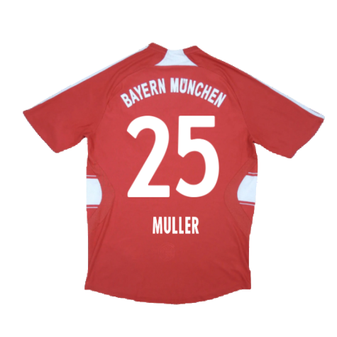 Bayern Munich 2007-09 Home Shirt (XL Boys) Schweinsteiger #31 (Good) (Muller 25)