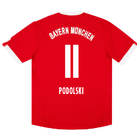 Bayern Munich 2009-10 Home Shirt (Very Good) (Podolski 11)