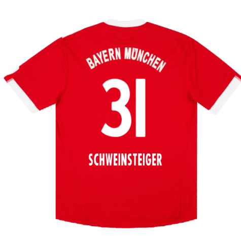 Bayern Munich 2009-10 Home Shirt (Very Good) (Schweinsteiger 31)