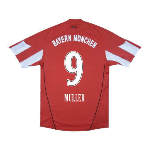 Bayern Munich 2010-11 Home Shirt (Good) (Muller 9)