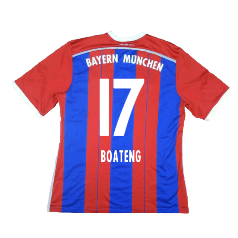 Bayern Munich 2014-15 Home Shirt (S) (Mint) (Boateng 17)