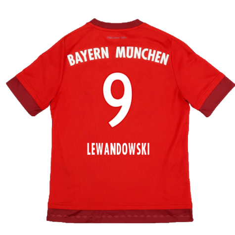 Bayern Munich 2015-16 Home Shirt (S) (Good) (Lewandowski 9)