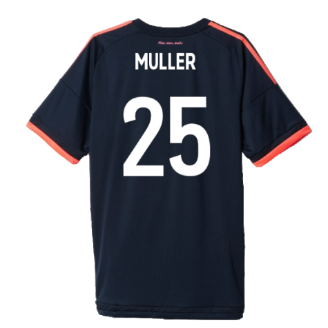 Bayern Munich 2015-16 Third Shirt ((Excellent) S) (Muller 25)