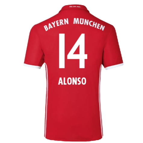 Bayern Munich 2016-17 Home Shirt (Excellent) (Alonso 14)