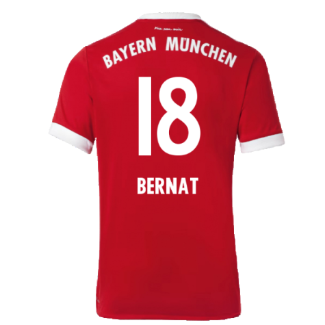 Bayern Munich 2017-18 Home Shirt (Excellent) (Bernat 18)