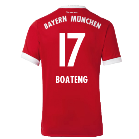 Bayern Munich 2017-18 Home Shirt (Excellent) (Boateng 17)