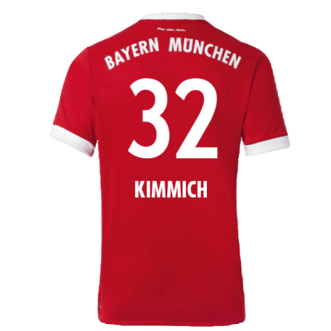 Bayern Munich 2017-18 Home Shirt (Excellent) (Kimmich 32)