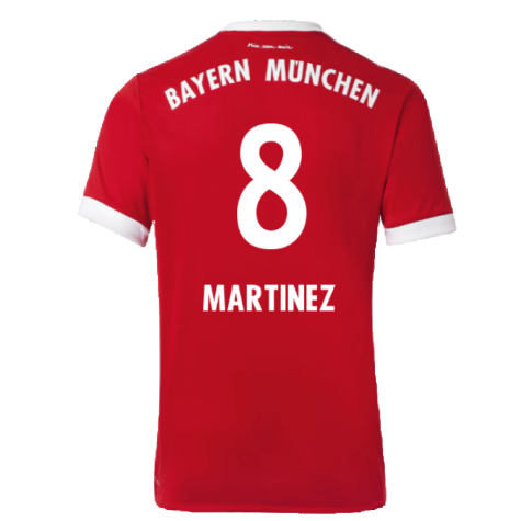 Bayern Munich 2017-18 Home Shirt (Excellent) (Martinez 8)