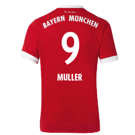 Bayern Munich 2017-18 Home Shirt (Excellent) (Muller 9)