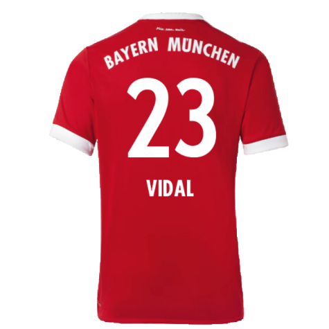 Bayern Munich 2017-18 Home Shirt (Excellent) (Vidal 23)