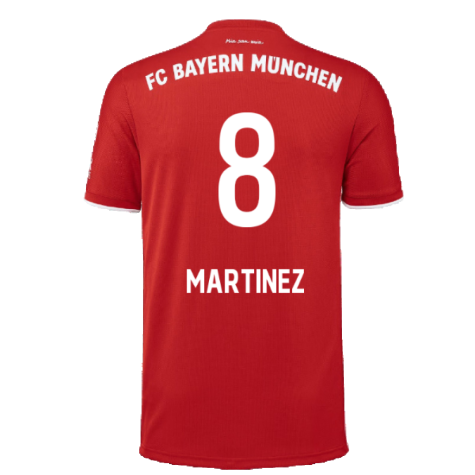 Bayern Munich 2020-21 Home Shirt (L) (Mint) (MARTINEZ 8)