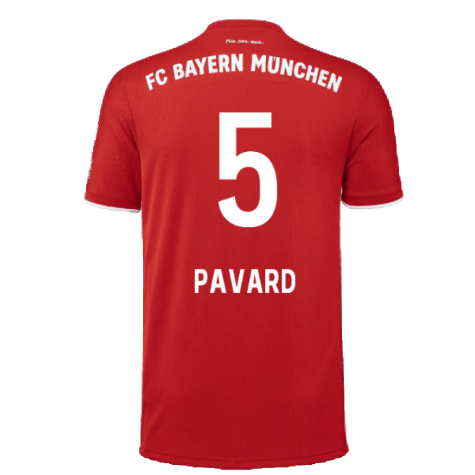 Bayern Munich 2020-21 Home Shirt (L) (Mint) (PAVARD 5)