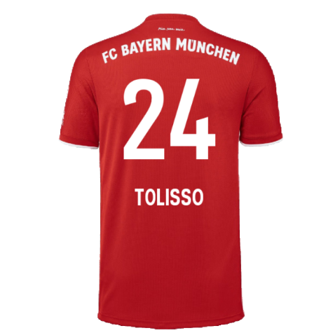 Bayern Munich 2020-21 Home Shirt (L) (Mint) (TOLISSO 24)