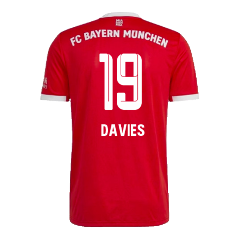 Bayern Munich 2022-23 Home Shirt (M) (DAVIES 19) (Excellent)