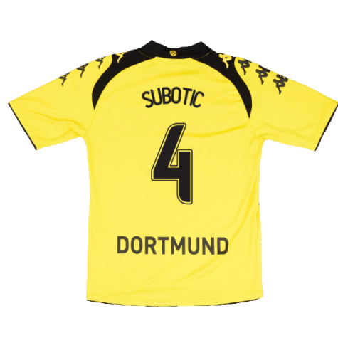 Borussia Dortmund 2009-10 Home Shirt (Very Good) (Subotic 4)