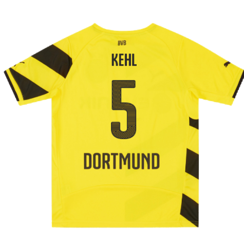 Borussia Dortmund 2014-15 Home Shirt (2XLB) (Good) (Kehl 5)