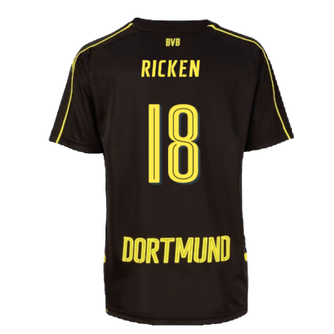 Borussia Dortmund 2016-17 Away Shirt (M) (Excellent) (Ricken 18)