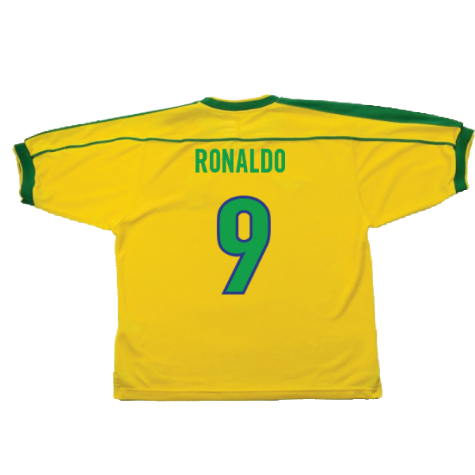 Brazil 1998-00 Home Shirt (Excellent) (RONALDO 9)