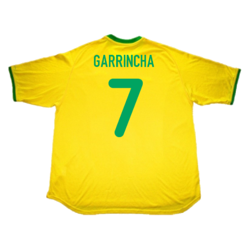 Brazil 2000-02 Home Shirt (L) (Very Good) (Garrincha 7)