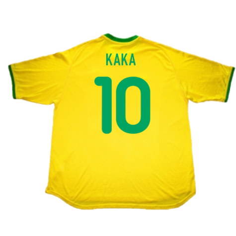 Brazil 2000-02 Home Shirt (L) (Very Good) (Kaka 10)