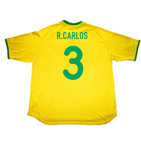 Brazil 2000-02 Home Shirt (L) (Excellent) (R.Carlos 3)