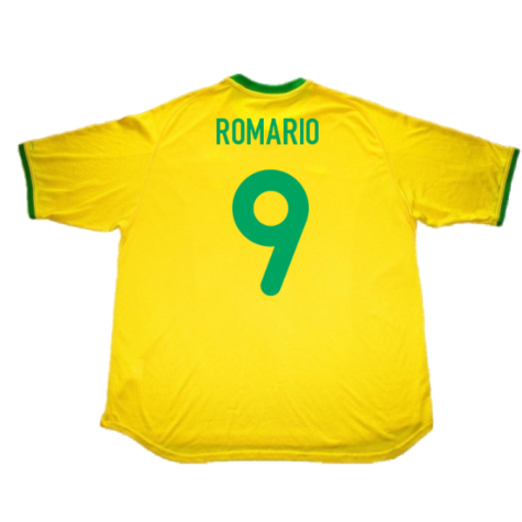 Brazil 2000-02 Home Shirt (L) (Excellent) (Romario 9)