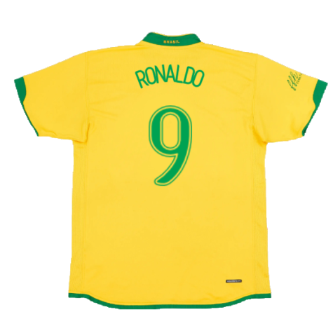 Brazil 2006-2008 Home Shirt (XXL) (Good) (Ronaldo 9)