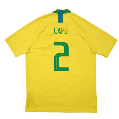 Brazil 2018-19 Home Shirt (M) (Excellent) (Cafu 2)