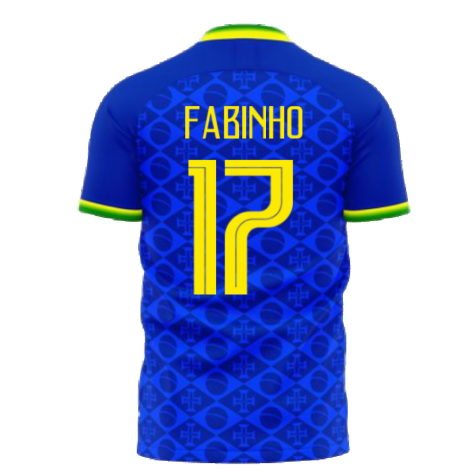 Brazil 2021-2022 Away Concept Football Kit (Fans Culture) (FABINHO 17)