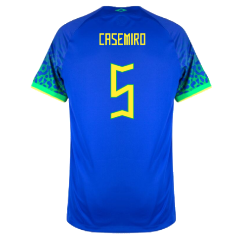 Brazil 2022-23 Away Shirt (XSB) (Mint) (Casemiro 5)